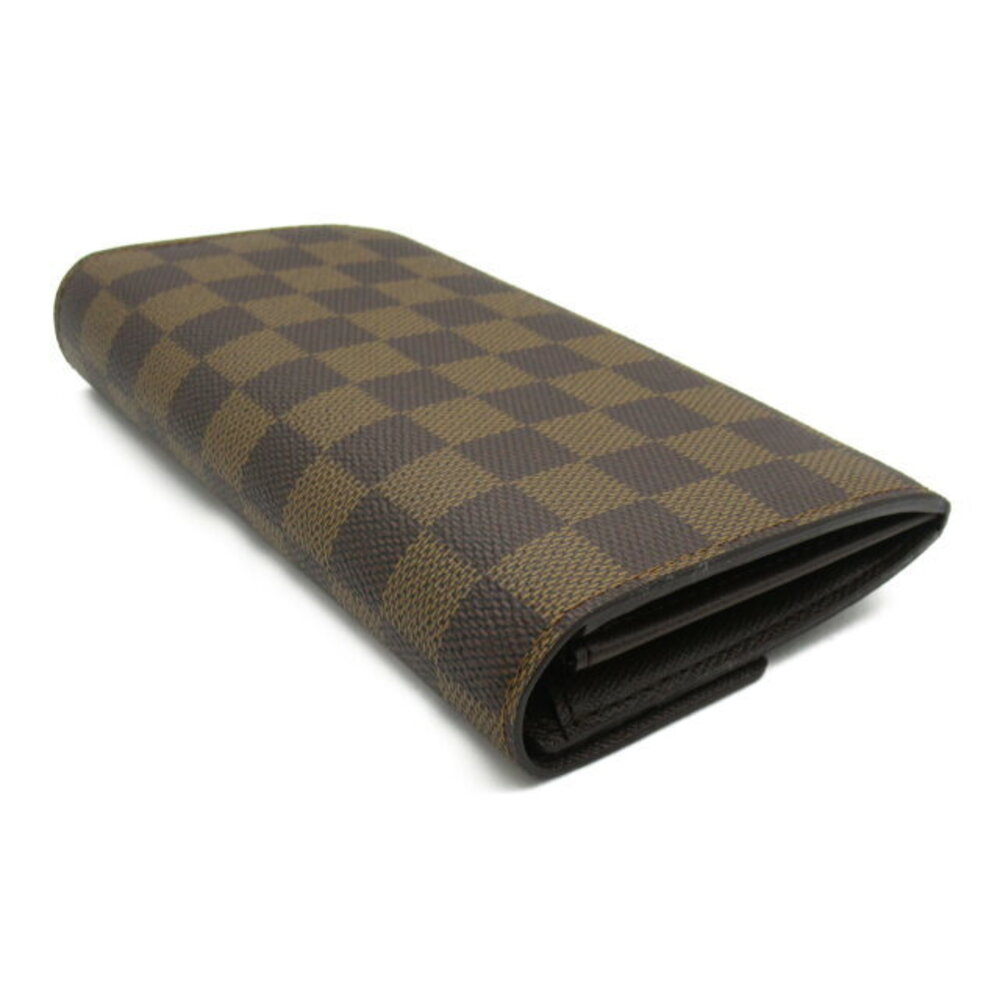 Louis Vuitton Sarah Portefeuille Wallet Bifold Canvas Damier Leather Brown - Picture 4 of 10